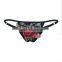 2017 new fashion women roses thong sexy underwear