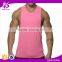 Shandao OEM factory custom logo sleeveless cotton tri blend mens gym wear