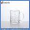 LongRun  china High quanlity frosted glass water glass cups with handle glass cups manufacturer travel mugs
