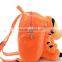Lovely animal design plush animal backpack tiger for kids
