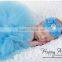 New coming Mint Girl Baby Party Dresses Baby Tutu Dress with Flower Headband Infant headband Baby Girl Set Photo