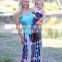 mommy and me maxi dresses strip dresses blue and white long dresses