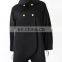 Custom-made anti-pilling black 100% Cashmere coat for women