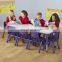 Preschool Square Table And Chairs Kids Billiard Table Colorful Kindergarten Classroom Furniture
