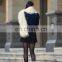Beige Color Fancy Tibet Mongolian Lamb Fur Scarf
