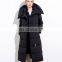 T-WJ019 French Style Women Long Hooded Mid-Calf Length Jacket Coat