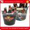 Wholesale metal tinplate beer ice bucket with handle