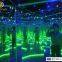 Blue and white mix led star curtain cloth wedding backdrop