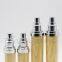 Frosted Cosmetic Jar Double Wall Wooden Lotion Silver Pump Spray Bottle