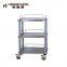 medical furniture nursing use hospital trolley for sale