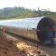corrugated metal drainpipe used for road/tunnel