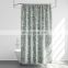 Modern Designer Polyester Eco Digital Printing Blue Flower Shower Curtain For Girl