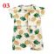 2019 Summer Pine apple Newborn Baby Boys Overalls Clothes With Short Sleeves Cotton Rompers Baby Clothes over 40styles