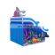 Outdoor PVC Inflatable Mobile Shark water slide park for kids and adult on sale