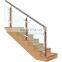 New Design Sus 304 Glass Balcony Balustrade Baluster Stair Railing Designs Factory China