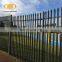 low price high quality china supply palisade fence for garden/soccer,triple pvc finished galvanized palisade fence