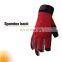 HANDLANDY Breathable Flexible Dexterity 3 Open Fingers Light Duty Industrial Work Gloves Multi Purpose Red Work Gloves