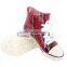 Cloth shoe style girls lace up rain boots flat ankle rain boots