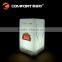 recharging colorful battery operated square led table lamp for bar