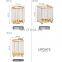 Makeup Brush Holder Luxury Gold Vanity Storage Box Organizer Case Cup Clear Cylinder Make Up Acrylic Glass Makeup Brush Holder