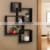Intersecting Squares Floating Shelf Wall Mounted Home Decor Furniture