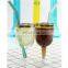 Best Quality 6 Oz Clear Plastic Champagne Flutes With Gold Rim