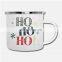 Christmas holiday customised matte steel enamel cup coffee mug for gift