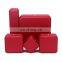 Custom Logo Octagonal Shape Red Color  Pu Leather Ring Pendant Earrings Box