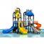 large plastic outdoor water slide park children swimming pool slide outdoor playground equipment for kids