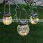 Wholesale Outdoor Waterproof LED Solar Lamp Crack Ball Glass Jar Garden Decoration Light