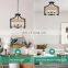 American retro solid wood shrimp skin chandelier for dining room study bedroom