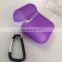 Wholesale cheap price soft Protective Cover Case tpu for airpods transparentes tpu shockproof with carabiner