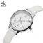 SHENGKE  Ultra Thin Casual Watches K0116L Creative Design Watch PU Leather Quartz Wristwatches  Watch Luxury