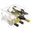 Amazon hot Kitchen Pantry Refrigerator Storage Bins Free Stand Stackable Plastic Wine Water Bottle Storage Holder Display Rack