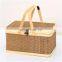 Best selling Woven bamboo storage basket with handle wicker picnic basket with lid Wholesale Made in Vietnam