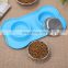 Factory custom silicone pet feeding bowl , pet food place Silicone Dog Food Water Bowl