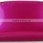 High quality makeup bag with custom logo,professional artist leather cosmetic bag,OEM leather plain purple toiletry makeup bag