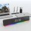 Новый стиль RGB-коллекционных светодиодных ламп с цифровым часом и звуковым баром для домашнего кинотеатра. Бесконтактный звуковой бар для телевизора и ПК.