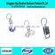 Fashion high quality plated Imitation enaml custom metal Car flag keychain