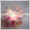 Iridescent PET 6-1/2 inch LED Star Ribbon Bow/Hot Sale Mattte Metallic Ribbon star bow