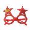 8Pcs Christmas Glasses Glitter Holiday Frames with 18 Designs for Party Accessories