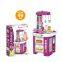 Children's Plastic Kitchen Play Set Sound & Light-Enhanced Toy Table Play House