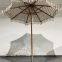 Manufacturers customize flower beach umbrellas, braided rope parasols, hollow umbrellas, center column parasols