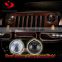 Halo round led headlight 7inch Low High Beam LED jeep wrangler head light with DRL halo lights
