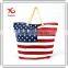 Beach bag with USA Flage print