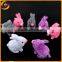 Led eye plush rabbit toy walking with sound