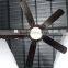 52 Inch Big Orient Outdoor Ceiling Fan With Red Wooden Blades
