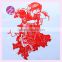 Chinese window decoration morden handmade paper cutting with Chinese classical beauty JZ-28