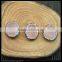Wholesale LFD-0032B Natural Druzy Agate Pave Rhinestone Crystal Connector Beads For Making Bracelet Jewelry Finding