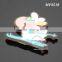 Promotional Souvenir Cute Ireland Sheep Shaped Soft Rubber Injection Molding Cheap PVC Fridge Magnet
